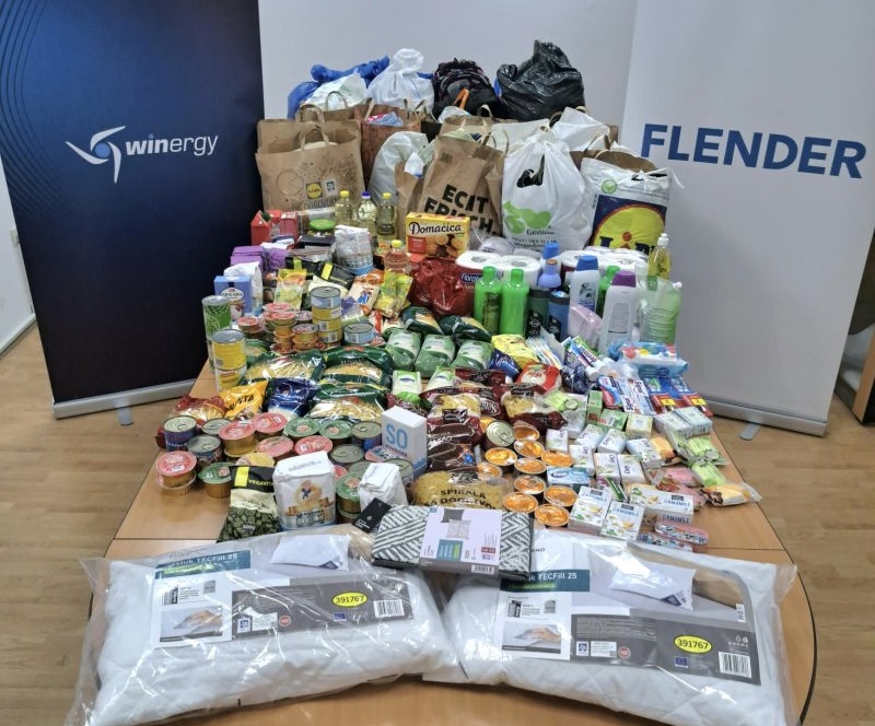 Zaposleni u Flenderu prikupili blizu 400 kilograma hrane i potrepština za beskućnike u Subotici